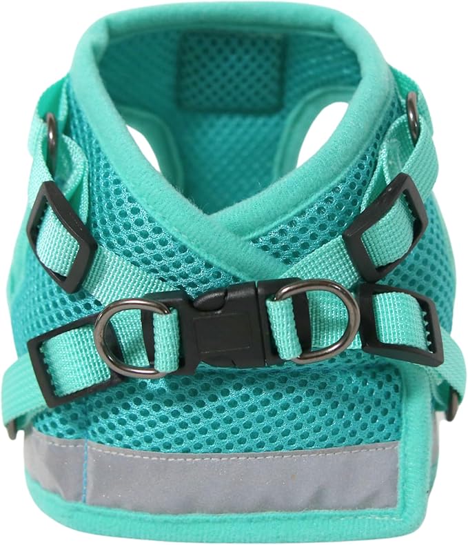 Travel Cat x Jackson Galaxy Harness and Leash Set - Adjustable Fit Mesh Cat Harness with Nylon Leash - Comfort, Escape Proof Harness for Cats, Kitten for Outdoor Walking, Hiking (Large)