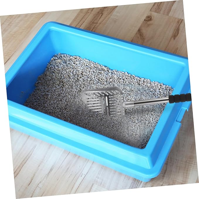 Sosoport Detachable Handle Cat Litter Scoop Easy Cleaning Shovel for Cat Poop Edges for Safe Use for Pet Owners Convenient Litter Cleanup Tool
