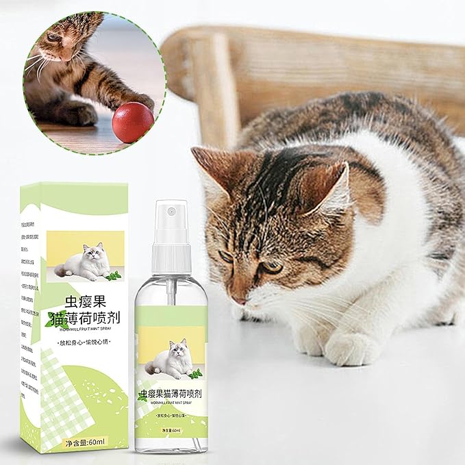 Catnip Spray for Indoor Cats - Attractive Catnip Spray for Cats, Catnip Spray for Cats | Organic Catnip Spray Liquid, 60ml Catnip Spray for Indoor Cats Relieves Stress, Calming, Revives Toys
