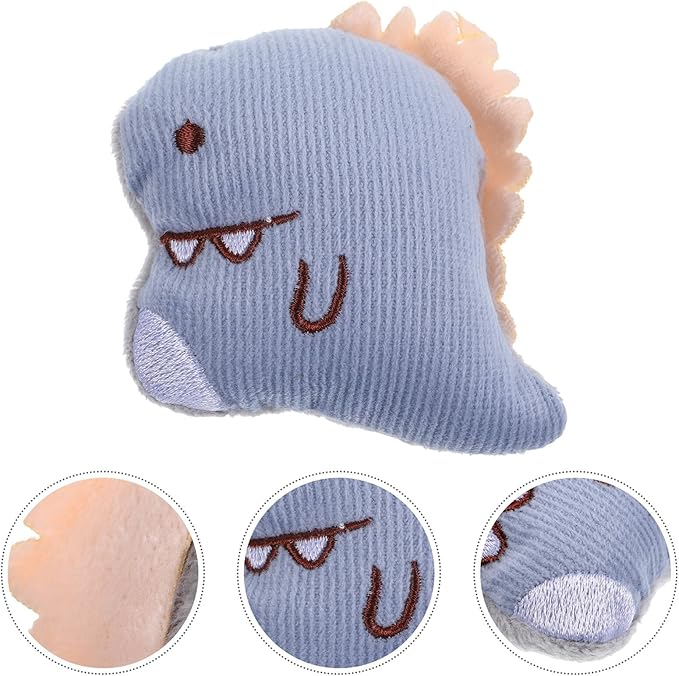 TEHAUX 3pcs Plush Catnip for Cats Interactive Chew Indoor Outdoor Pet Playthings Cute Cartoon Design