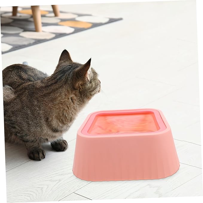 BESPORTBLE Cat Dog Water Bowl Floating Design Durable Material Keeps Pets Dry for Small Dogs and Cats Feeding