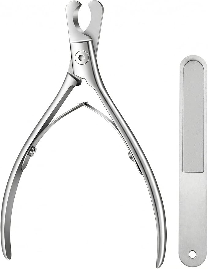 Cat and Dog Nail Clippers for Small & Medium Pets - Precision Pet Nail Trimmer with Included Cat Nail File - Professional Metal Claw Scissors for Kittens, Puppies, Rabbits & Birds