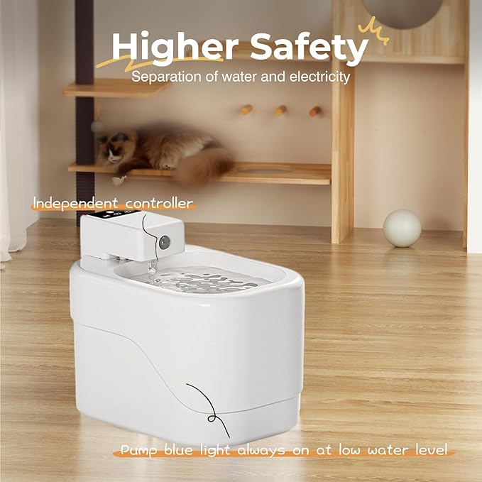 Cats Drinking Fountain Pet Water Dispenser Automatic Watering Feeders Quiet Cats Bowl for Multiple Water Dispenser with Sensing