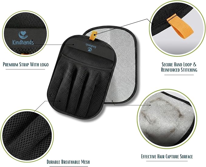2PCS Reusable Best Pet Hair Remover Glove for Laundry Couch & Furniture Reusable Dog & Cat Grooming Glove Removes Fur from Clothes & Car
