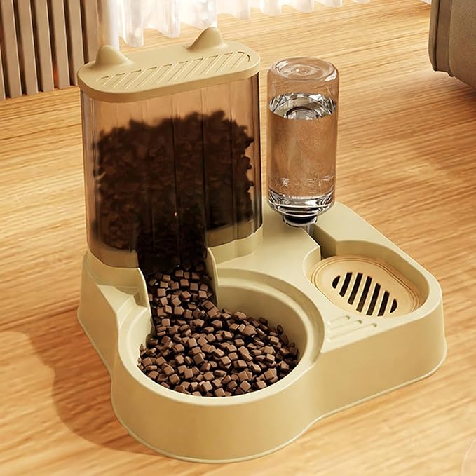Automatic Cat Feeder,Cat Water Dispenser Food Pet Feeder | Large Capacity Fod Storage Container, Automatic Dog Food Bowl, Pet Supplies