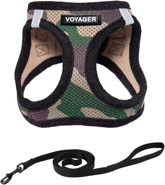 Voyager Step-in Pet Harness - All Weather Mesh, Adjustable Step in Harness for Cats and Dogs by Best Pet Supplies - 307S Army Base, XXXS
