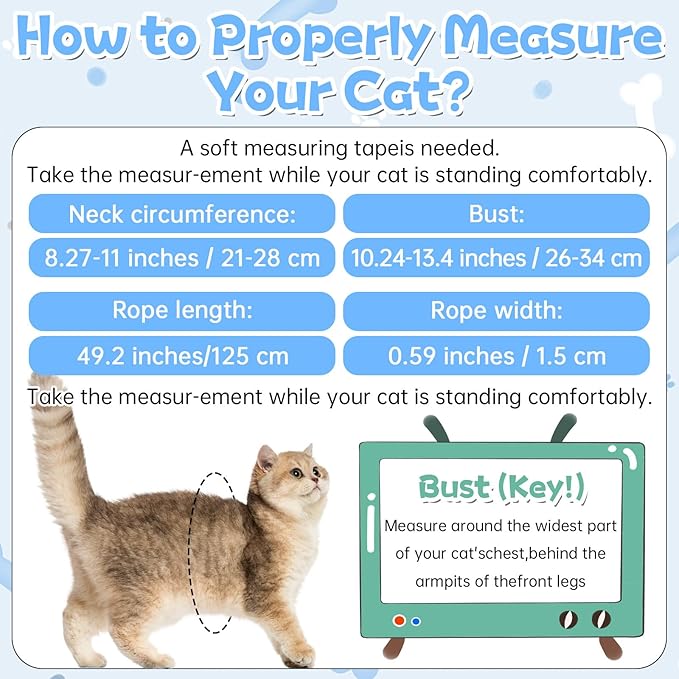 Cat Harness and Leash Set, Escape Proof Safe Kitten Vest Harnesses Adjustable Comfy Breathable Soft Mesh Step-in Jacket with Flower for Small Pet Kitty Puppy Dogs Bunny Walking