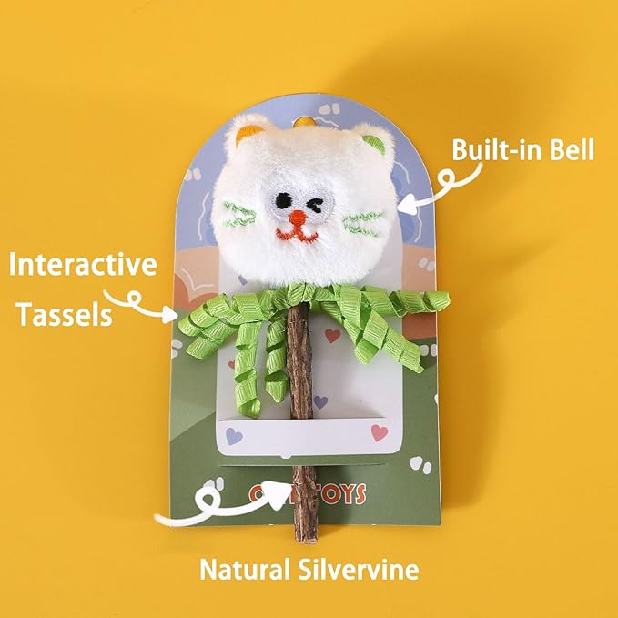 Silvervine Chew Sticks for Indoor Cats, Catnip Toys for Indoor Cats, Kitten Chew Toys Teething Cat nip Toys for Indoor Cats Teething Toys for Kittens(Black)