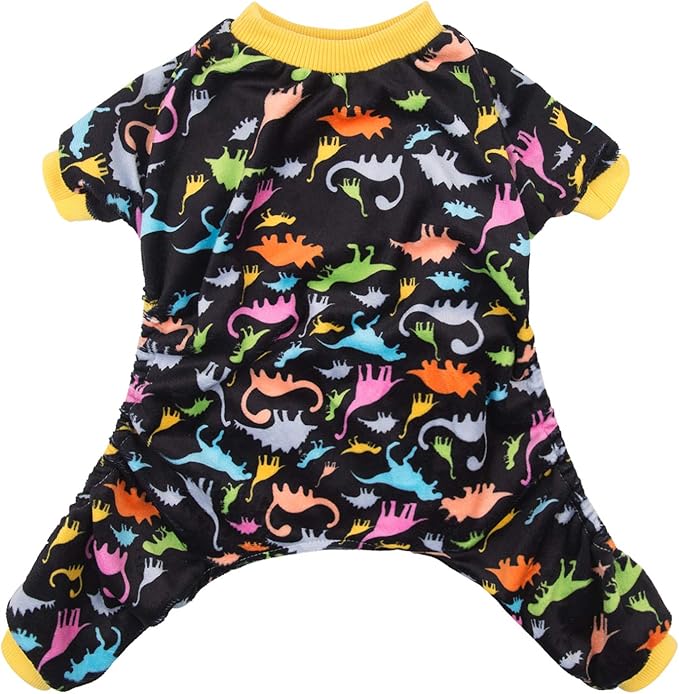 CuteBone Dog Halloween Pajamas Puppy Onesies Small Dogs Soft Pjs Coat Cat Apparel Comfy Pet Christmas Clothes Outfit Doggie Bodysuit P26XS