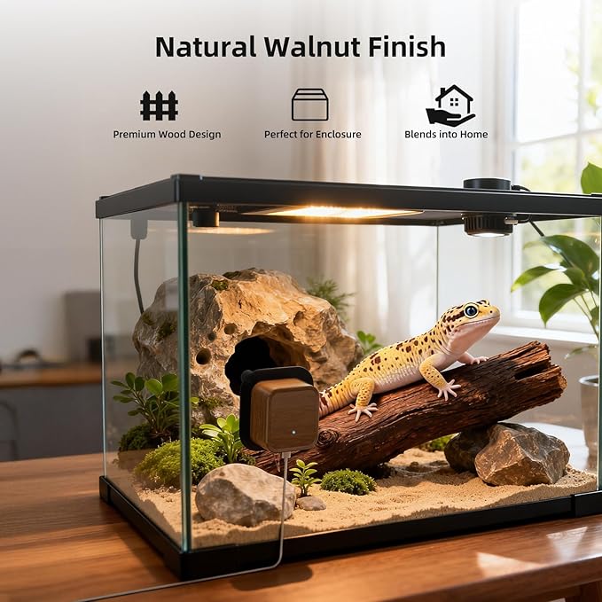 5MP Aquarium & Terrarium Camera, WiFi Pet Camera with Color Night Vision, Daily Time-Lapse Video, 120° Wide-Angle Anti-Glare Lens, AI Motion Alerts, Easy Magnetic Install for Fish, Reptiles, Insect