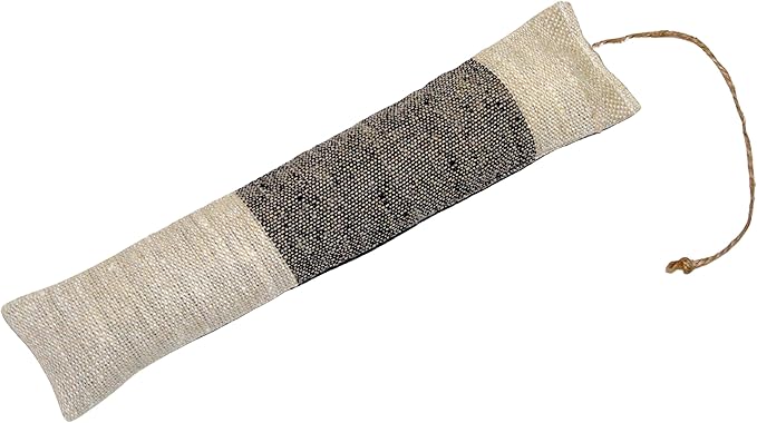 All Natural Kitty Catnip Kicker Handmade Cat Toy (9 Inch, Black Wide Stripe)