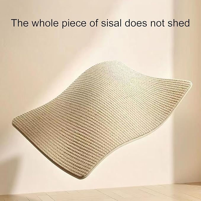 Cat Scratcher, 2 in 1 Cat Scratching Sisal Chair Cat Bed, Wear-Resistant Scratching Bed Lounge Chair Indoor Cat Scratching Board for Furniture Protection, Small