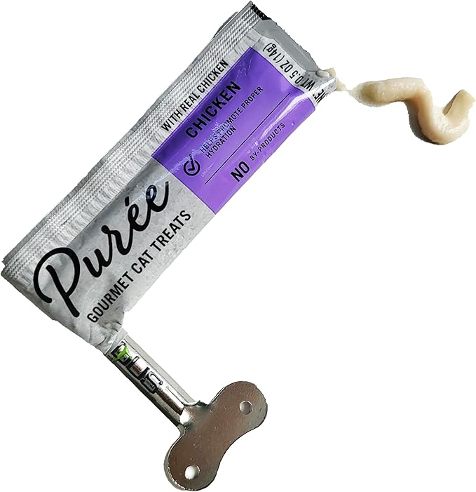 Squeezer & Cat Puree Box. Pure Balance Puree Gourmet Cat Treats (Pack of 20 (Mix))