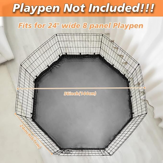 Dog Playpen Mat - 460g Washable Puppy Training Mats, Dog Whelping Pad, Indoor Pet Fence Mats | Waterproof Oxford Cloth Mat for Playpen, Sofa, Bed, Trunk, and Comfortable Puppy or Dogs Rest