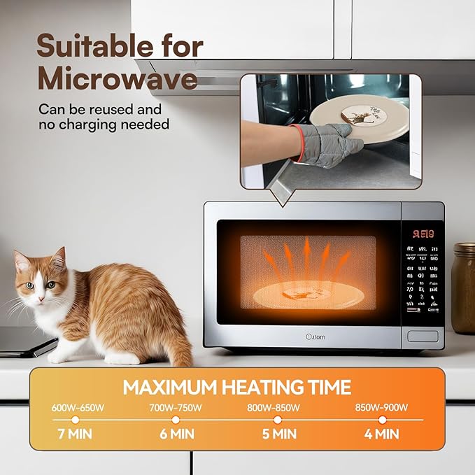 Green Cat Litter Box Set, Small Cat Kitten Starter Kit with Litter Scoop, Cat Bowl, Kittens Toy; Heated Cat Bed Indoor, Microwavable Heating Pads for Cats with 2 Cozy Covers