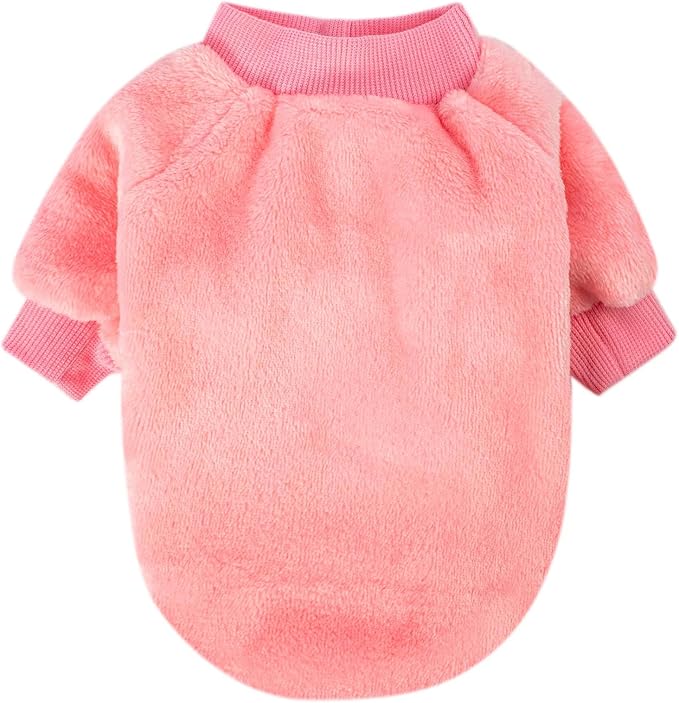Dog Sweater | 3-Pack Clothes Jackets XXS - XXL for Small Dog Breed (Male & Girl), Super Soft Winter Coats Sweaters for Dogs and Cats, Pet Apparel Outfits (Purple,Pink,Rose, XX-Large)