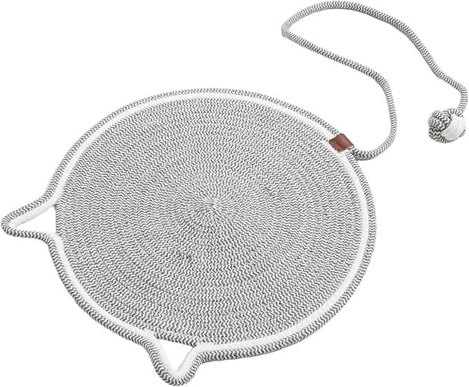 Milisten Cat Scratching Pad and Scratch Mat for Indoor Cats, Sturdy Non-Slip Pet Scratcher Board, Small Grey Furniture Protector for Sofa Couch and Beds