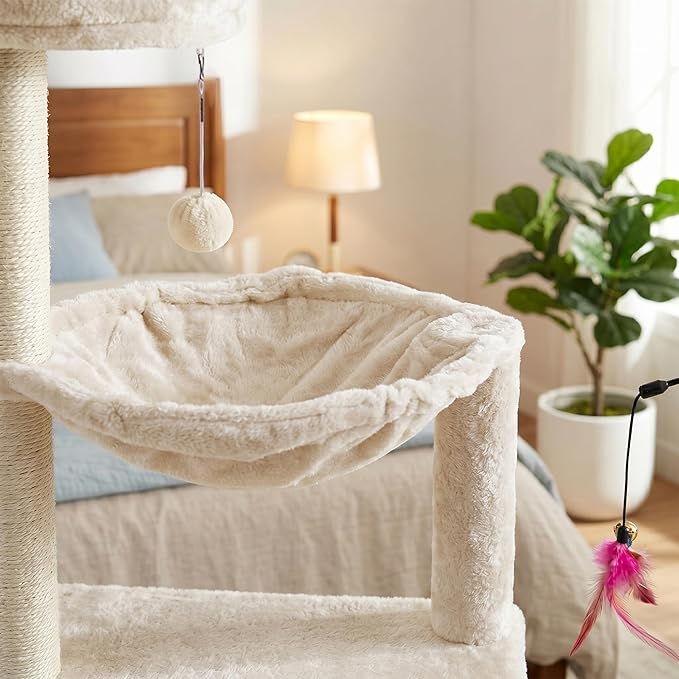YUNIQUE Cat Tree with Cat Tree (288 Beige)