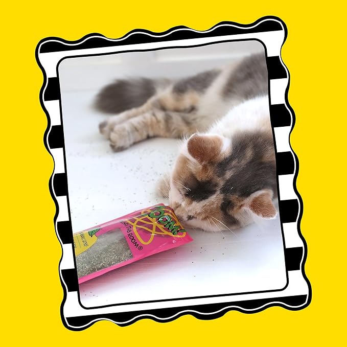 Petmate Organic Catnip - Hoots Zoom Around the Room Catnip - Grown & Harvested in USA 0.5oz Pouch,(Pack of 2)