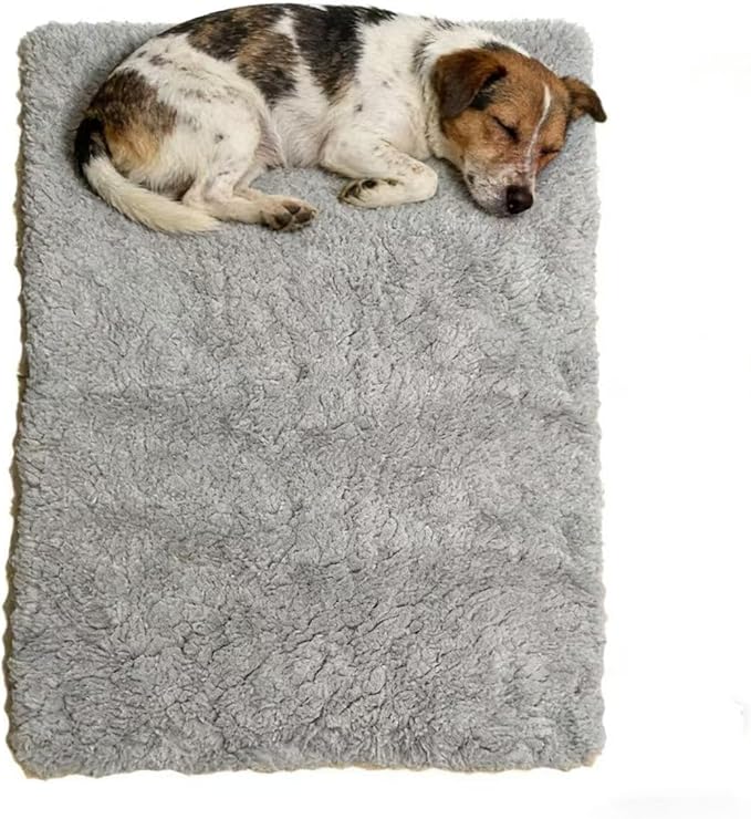 Self-Heating Soft Cat Bed Pet Bed for Cats and Dogs and Washable IndoorOutdoorNonElectric Heating Pad Super Warm Pet Pad WithAntislip Bottom Surface (Light Gray, Small)