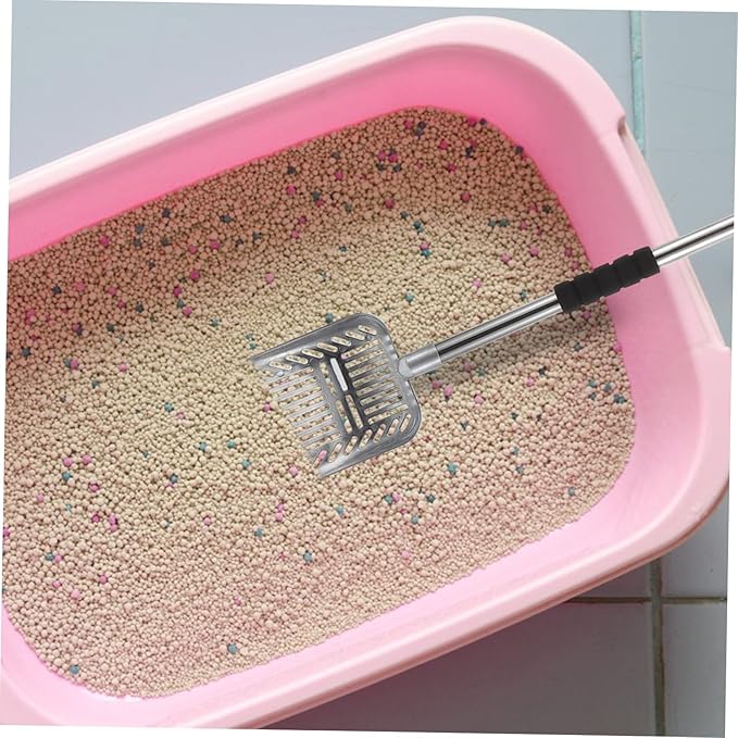 Handle Cat Litter Scoop Poop Cleaning Tool for Easy Pet Waste Removal Ergonomic Grip Design for Household Use Convenient Litter Cleaning