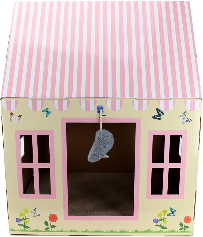 Midlee Cottage Cat Scratcher House