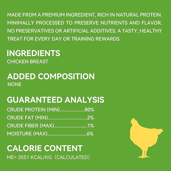 OPET Freeze Dried Cat & Dog Treats, Single Ingredient Chicken Bites for Cats & Dogs, High Protein Pet Training Treats (1.76 oz, Chicken)