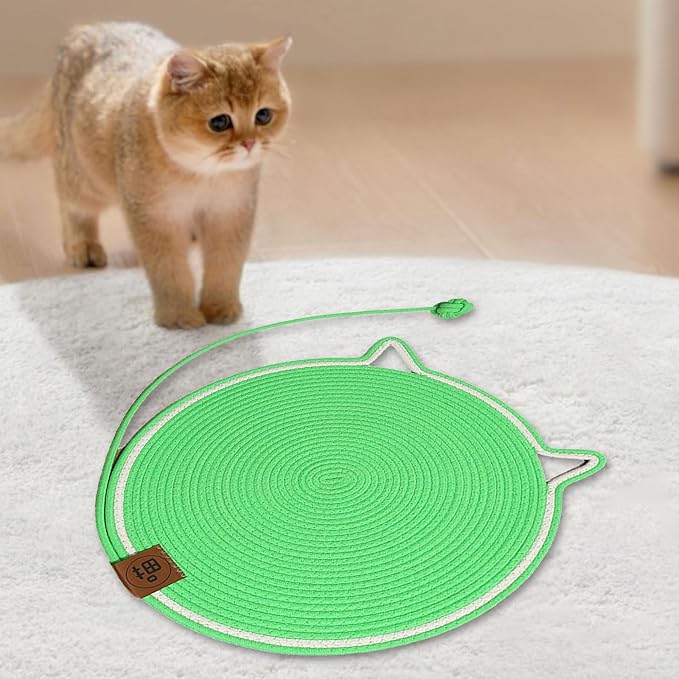 Peiiwdc Cats Interaction Scratcher Board Toy Furniture Protective Pet Rest Bed for, Climbing, Lounging Large Cats Mat