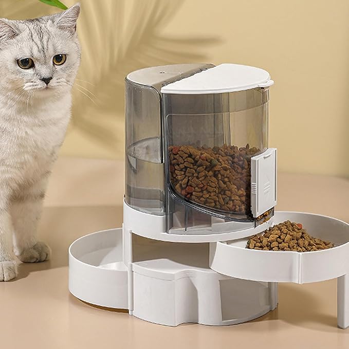Pet Feeding Bowl Cats Water Dispenser Food Feeder Treat Bowl Automatic Dog Houseware Watering Supplies for Cats for Pets