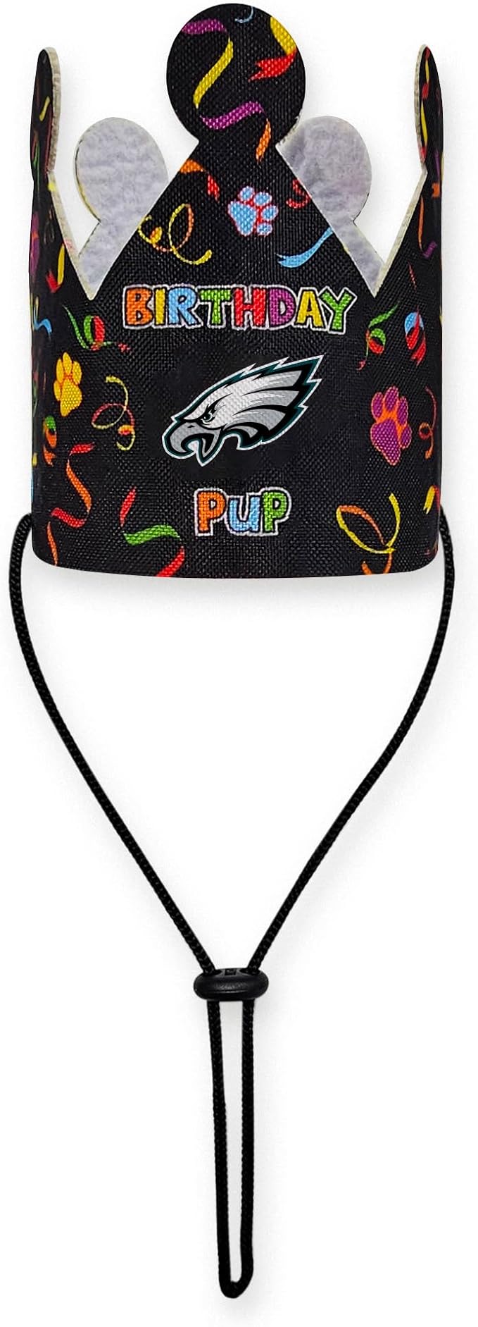 NFL Philadelphia Eagles Pet Birthday Crown, Licensed Dog & Cat Birthday Party Hat, Football Team Costume Accessory, Pet Celebration Outfit