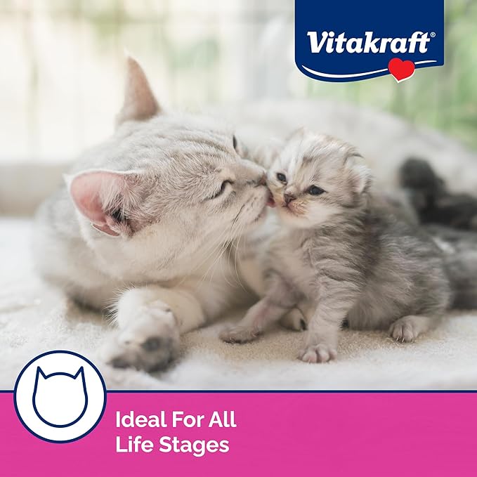 Vitakraft Lick 'N' Lap Real Salmon Squeezeable Liquid Cat Treats, Lickable, Salmon Broth #1 Ingredient, No Artificial Colors, Preservatives or Added Sugar, for Hydration, 0.52 oz. Tubes, 16 Count