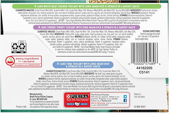 Fancy Feast Elegant Medley Tuscany Collection Cat Food (Case of 2)
