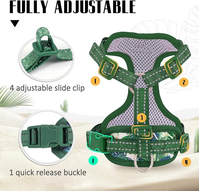 Supet Cat Harness and Leash Escape Proof for Walking, Adjustable for Large and Small Kittens Dogs