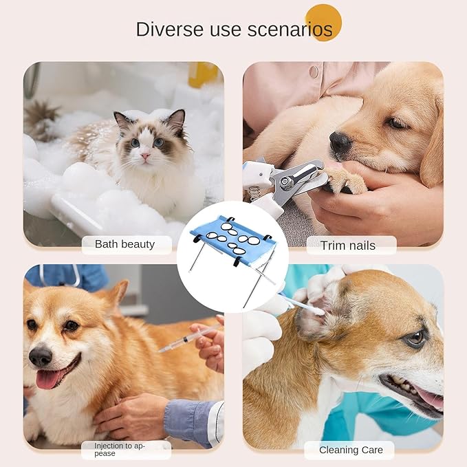 Dog Hammock for Nail Trim,8-Hole Design Cat Grooming Harness,Pet Nail Clipping Hanger | for Cats Dogs Kitten Puppy Small Medium Large Breed Indoor Home Hair Cutting Ear Cleaning