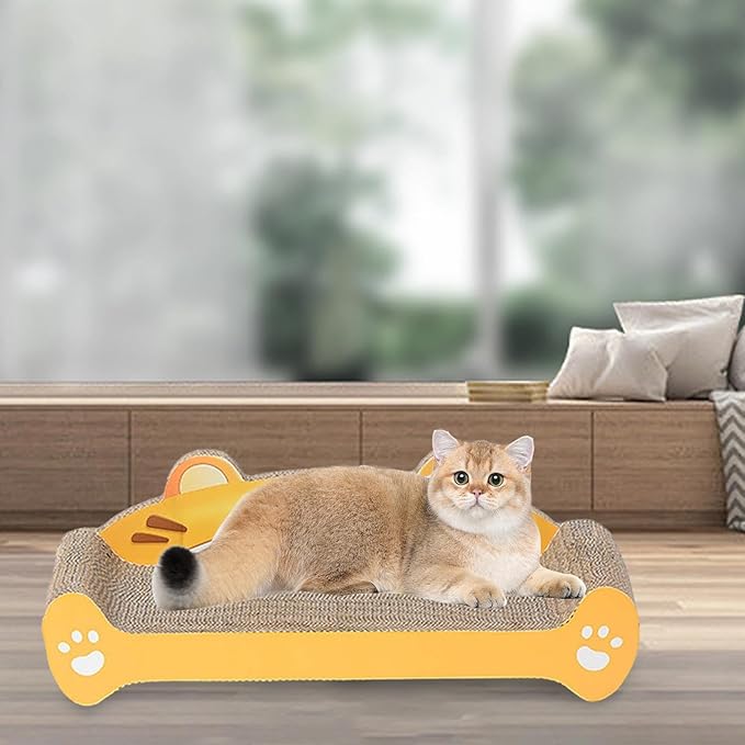 Cat Scratcher Pad Cat Scratching Board Nest Bed Wear Resistant Furniture Protector Lounge for Indoor Cats Corrugated Paper, Extra Large