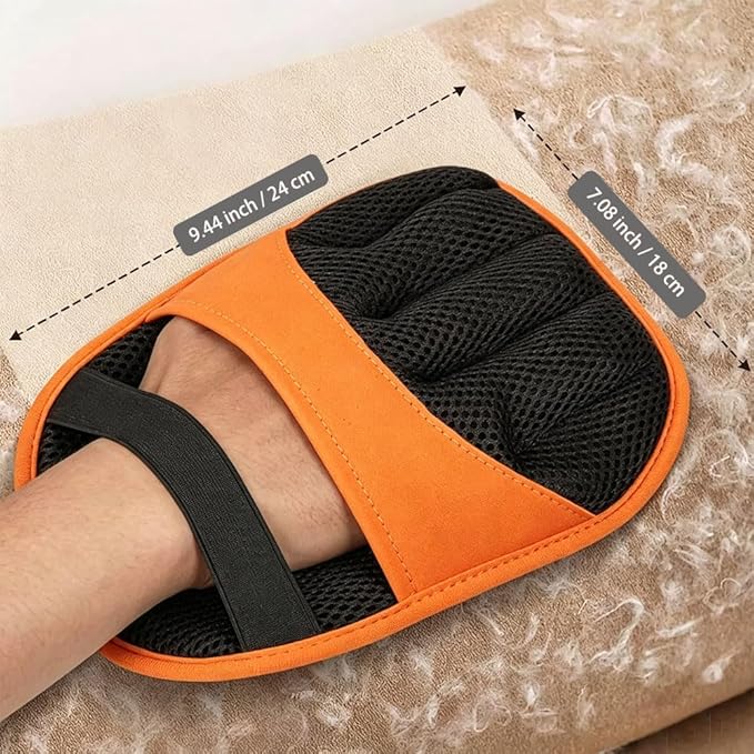 Upgraded Pet Hair Removal Glove for Cats & Dogs, New Thickened Five-Finger Electrostatic Pet Hair Remover Glove | Reusable Brush Pet Hair Remover for Couch, Carpet, Car Seat & Laundry