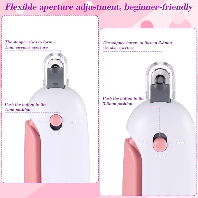Safe Cat Nail Clippers with Adjustable Trimming Hole – Anti-Splash Claw Cutters with Hidden Nail File, Safe Toenail Trimmer for Kittens & Indoor Cats, No-Stress Grooming Tool