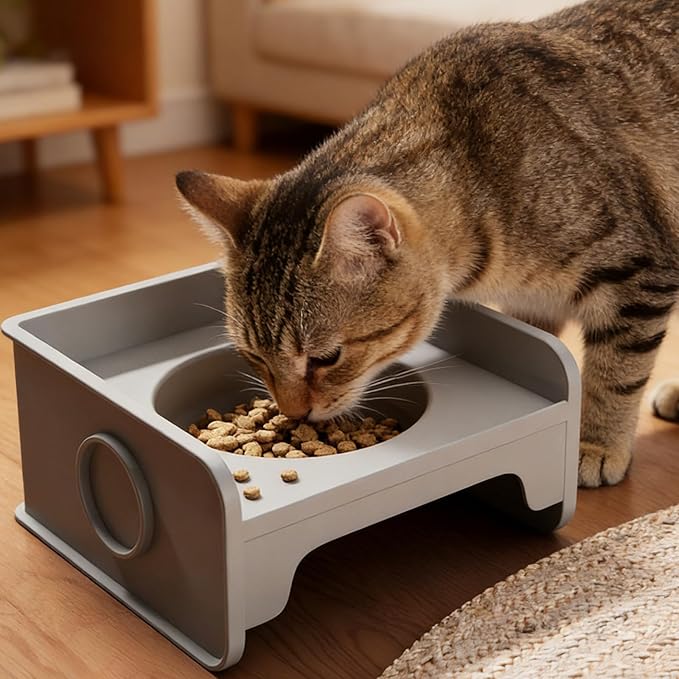 Cats Water Bowl AntiTip Design Feeder Food for Indoor and Outdoor Use Dog and Cats Feeding Watering Pet Feeding Bowl