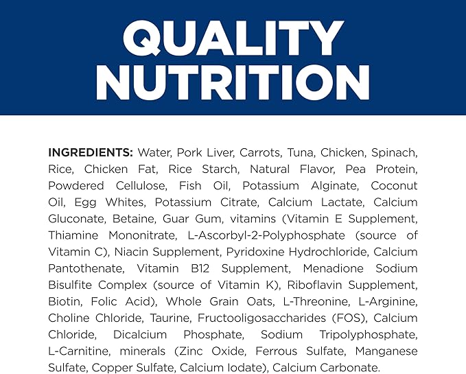 Hill's Prescription Diet k/d Kidney Care Wet Cat Food, Vegetable & Tuna Stew, 2.9 oz. Cans, 24-Pack