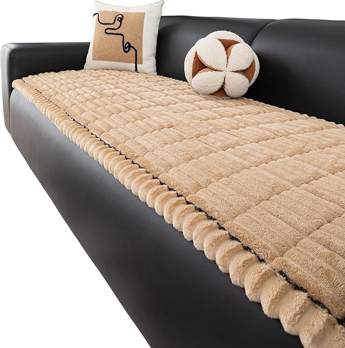Thickened Sofa Cushion, Anti-Slip Couch Cover Cat Mat Pet Pad Blanket for Furniture Protector Customizable Sofa Slipcover,E,90x240cm(35x94inch)