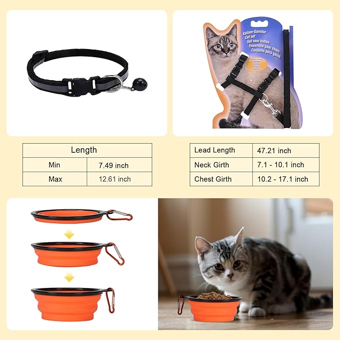 Cat Carrier with Litter Box, Cat Travel Carrier Soft Sided & Foldable Travel Litter Box for Cats, Fit for Cats or Kittens Up to 20 lbs, 17'*11.8'*11.8' inch Pet Carrier Bag, Camping & Traveling Black