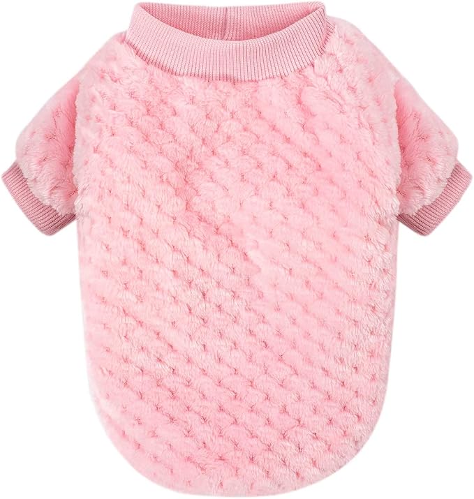 Dog Sweater, Sweaters for Small Dogs, 2, 3 Pack Warm Soft Pet Clothes for Puppy, Medium Large Cat, Dogs Girl or Boy, Dog Shirt for Winter Christmas (Pink+Purple+Red, X-Large)