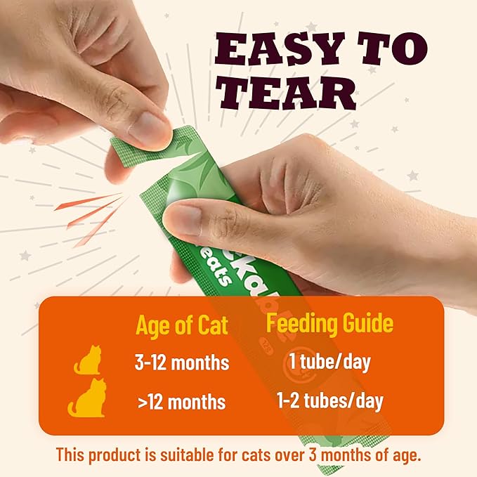 22 Tubes Lickable Cat Treats - Creamy Squeezable Cat Grass Treats with Taurine for Cats & Vitamins - Hairball Treatment & Digestive Support