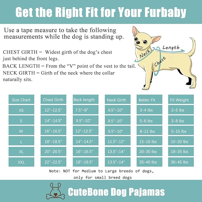 CuteBone Fleece Dog Christmas Pajamas Clothes Puppy Jammies Pet Apparel Cat Onesie for Chihuahua Yorkie Frenchies P312S