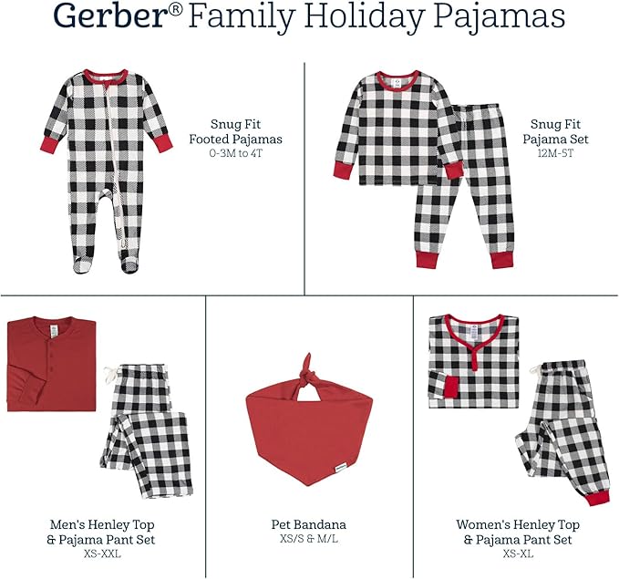 Gerber Baby Holiday Family Matching Pajamas