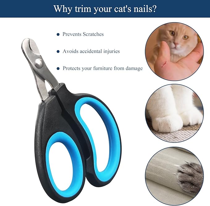 ZUFECY Pet Nail Clippers,Kitten Claw Nail Clippers for Small Medium Breeds, Cat Claw Trimmers, Grooming Tool for Small Animals