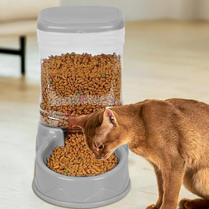 Large Capacity Pet Drinking Dispenser - Automatic Cat Dog Feeder, Bowl | Watering Station for Small Medium Puppy Kitten Animals, Spill Resistant Household Indoor Supply