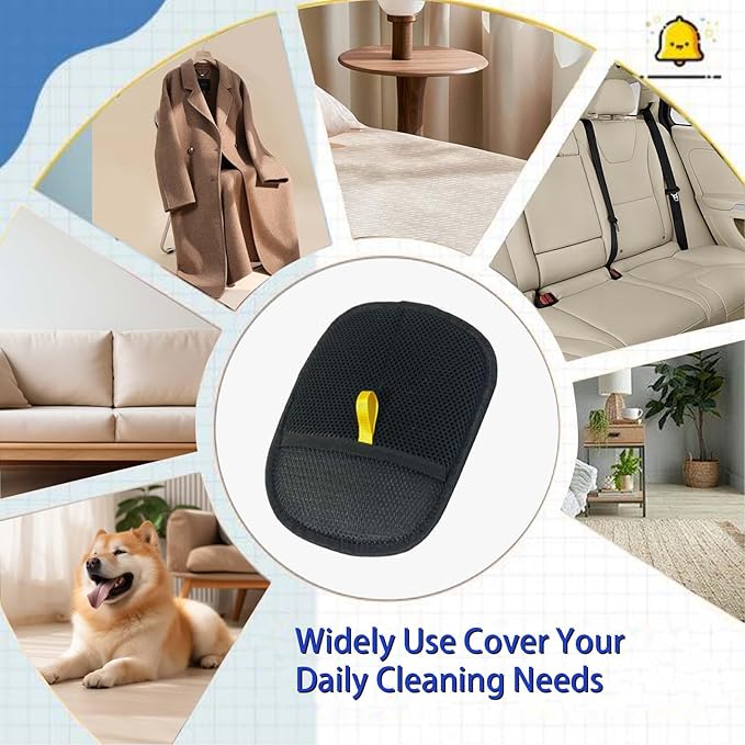 Veri dian Pet Hair Removal Glove for Dogs & Cats, Magic Brush Pet Hair Remover Tool, Reusable Magic Brush Pet Hair Remover Glove for Cats & Dogs for Clothing, Couch, Carpet, Car Seat