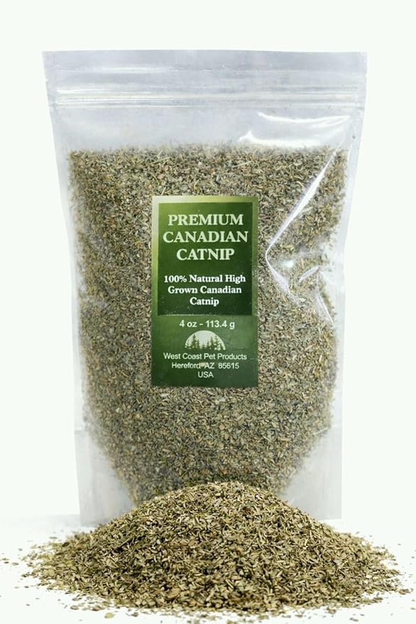 Catnip for Indoor Cats – 100% Natural Coarse-Cut Nepeta Cataria, Resealable Refill for Toys, Scratchers & Beds, 4 oz