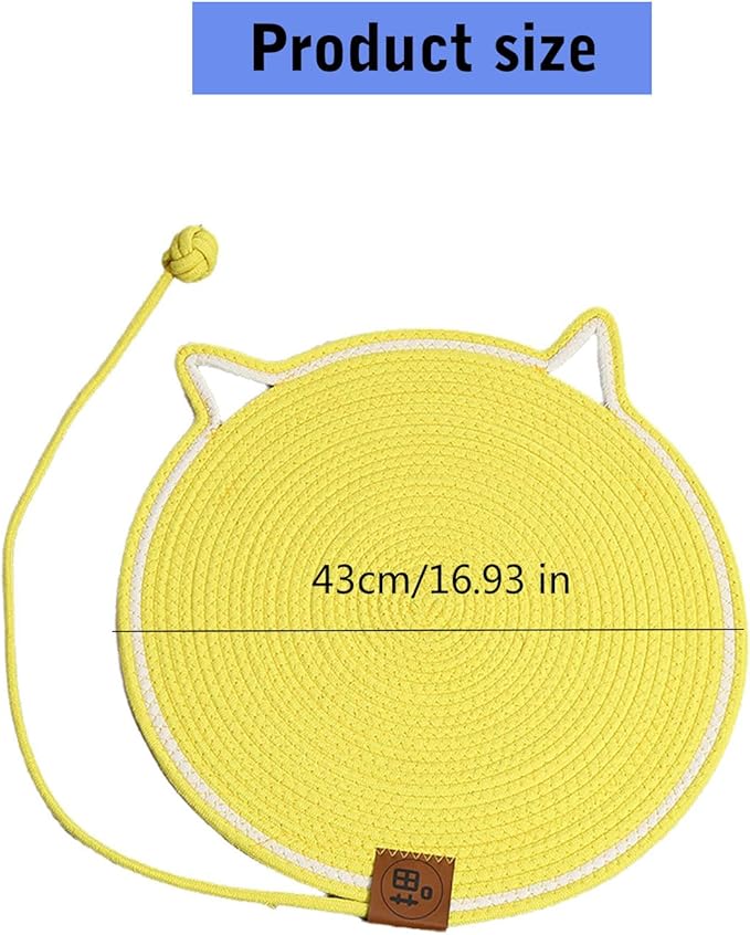 Peiiwdc Cats Interaction Scratcher Board Toy Furniture Protective Pet Rest Bed for, Climbing, Lounging Large Cats Mat